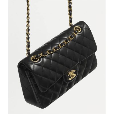 Replica Chanel Small Classic Double Flap Lambskin Bag A01113