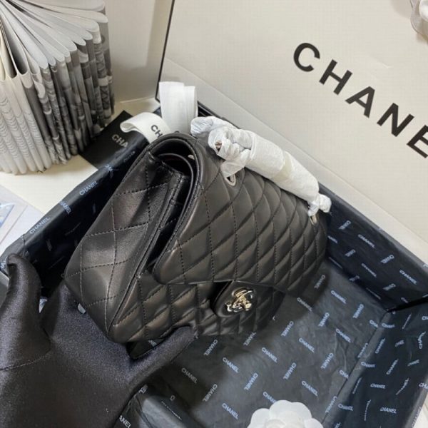 Replica Chanel Small Classic Double Flap Lambskin Bag A01113 - Image 8