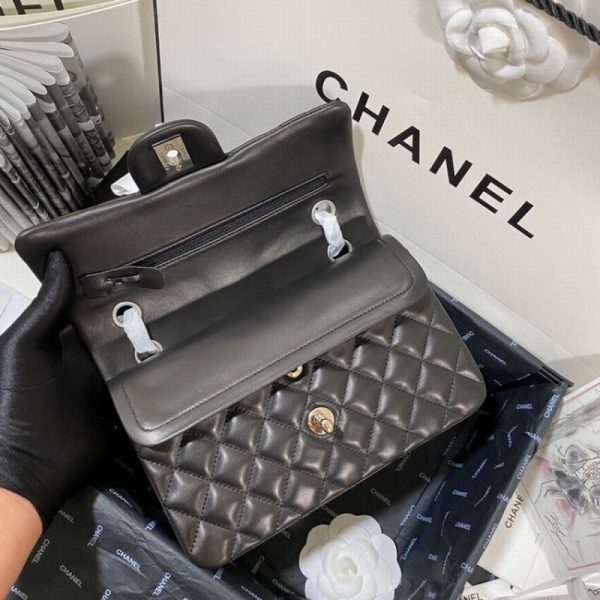 Replica Chanel Small Classic Double Flap Lambskin Bag A01113 - Image 9