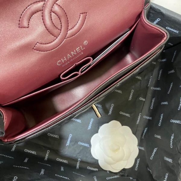 Replica Chanel Small Classic Double Flap Lambskin Bag A01113 - Image 10