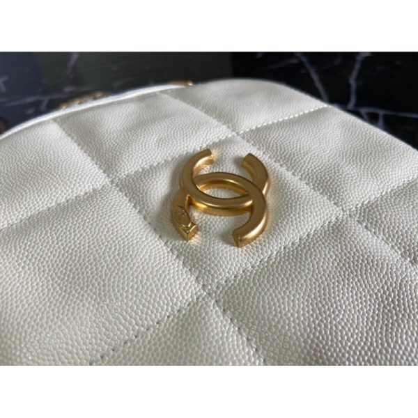 Replica Chanel Small Diamond Bag in Grained Calfskin - Image 8