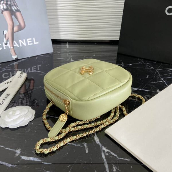 Replica Chanel Small Diamond Lambskin Bag As2201 - Image 11