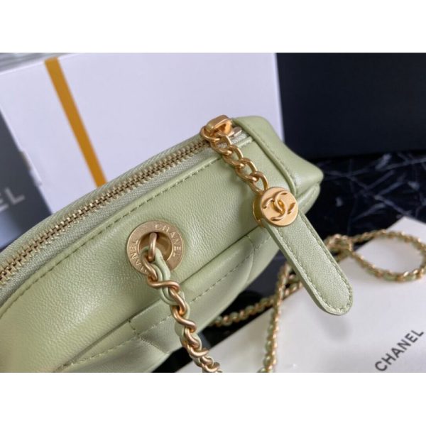 Replica Chanel Small Diamond Lambskin Bag As2201 - Image 12