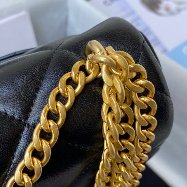 Chanel Lambskin Flap Bag with Enamel CC – As3114 Replica - Image 5