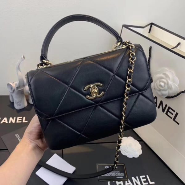 Chanel Small Flap Bag Replica with Top Handle A92236 - Image 2