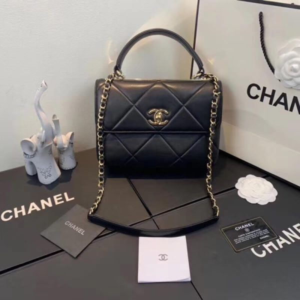 Chanel Small Flap Bag Replica with Top Handle A92236 - Image 4