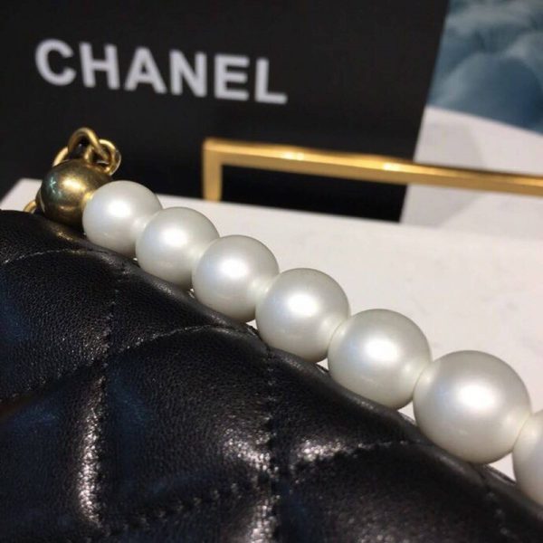 Chanel Pearl Chain Flap Bag Replica - Stylish & Elegant - Image 11