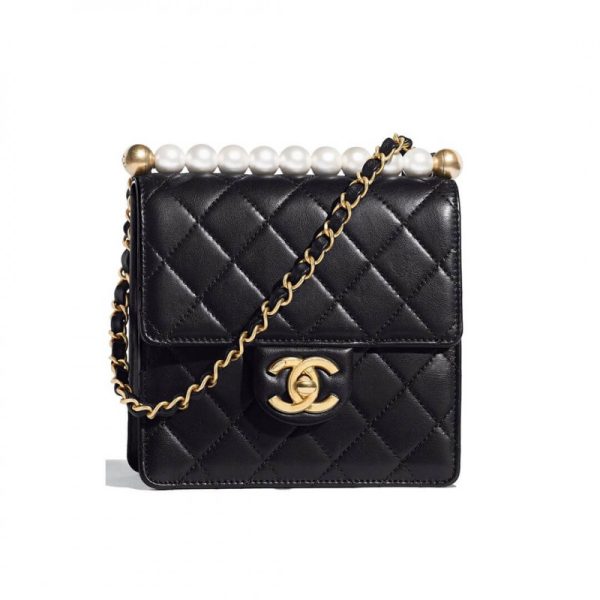 Chanel Pearl Chain Flap Bag Replica - Stylish & Elegant