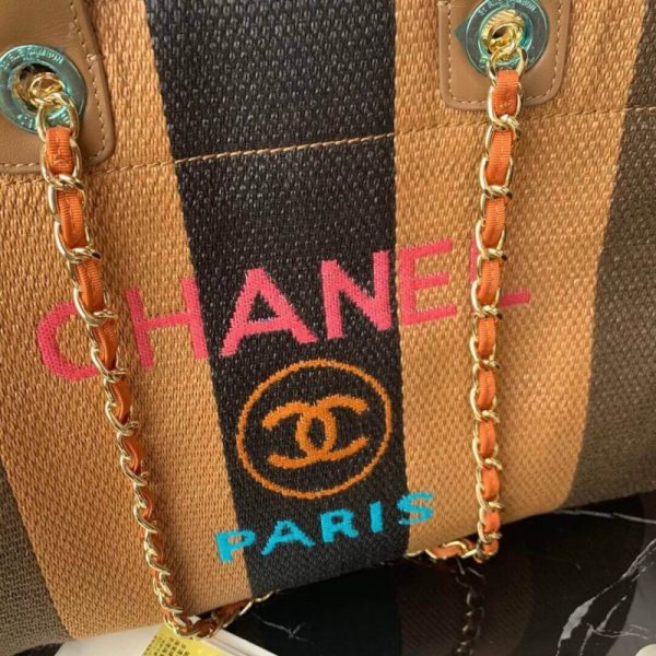 Replica Chanel Straw Raffia Deauville Tote Bag A93786 - Image 2
