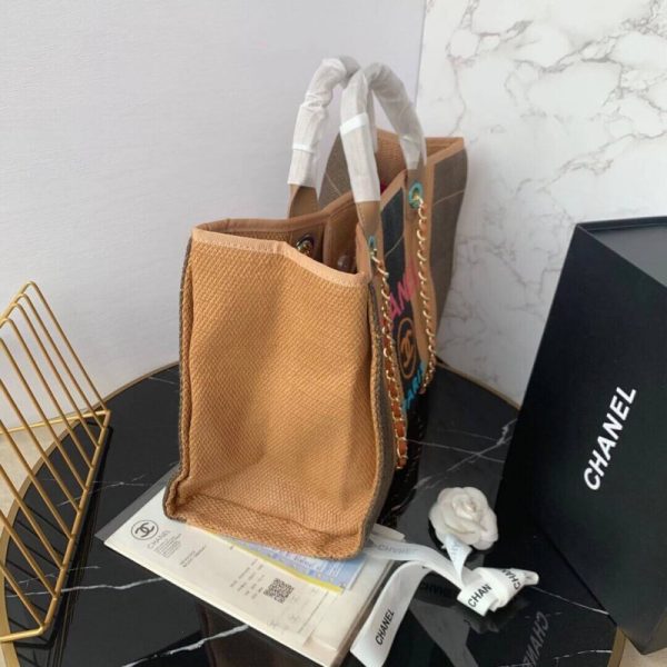 Replica Chanel Straw Raffia Deauville Tote Bag A93786 - Image 3