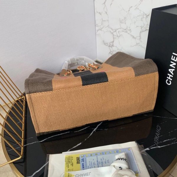 Replica Chanel Straw Raffia Deauville Tote Bag A93786 - Image 7