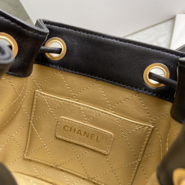 Chanel Studded CC Drawstring Bucket Bag Replica AS1883 - Image 12