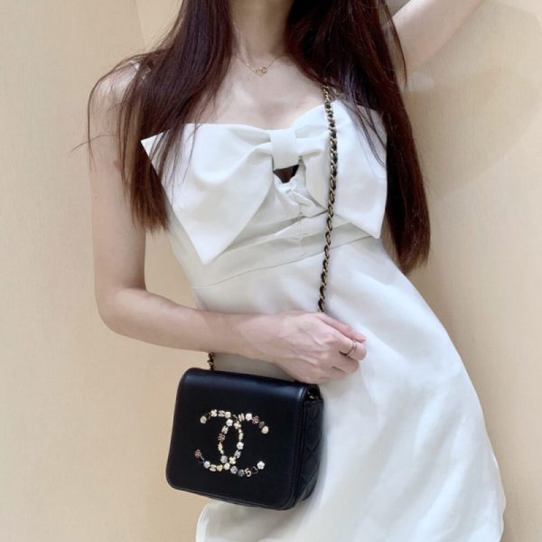 Chanel CC Studded Flap Bag Replica - Style A1181 - Image 2