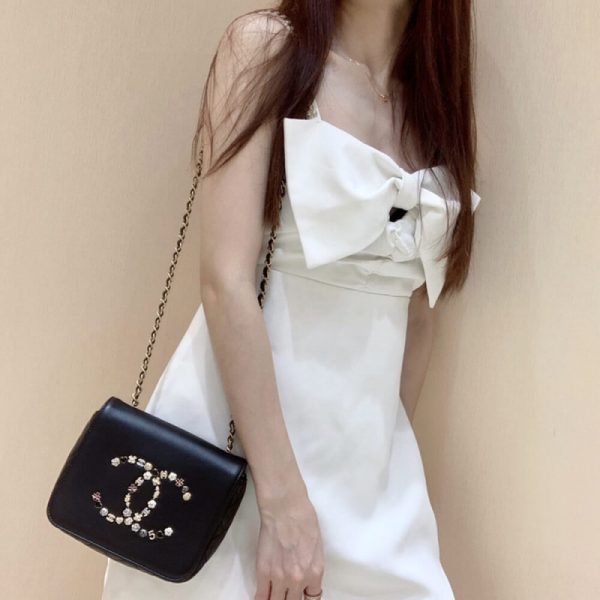 Chanel CC Studded Flap Bag Replica - Style A1181 - Image 4