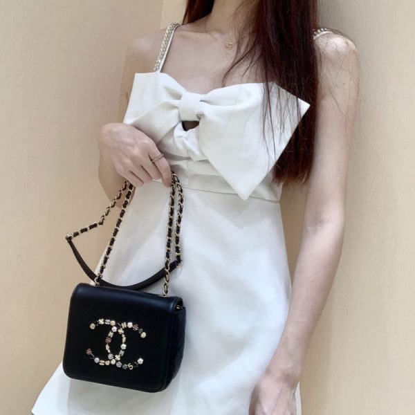 Chanel CC Studded Flap Bag Replica - Style A1181 - Image 5
