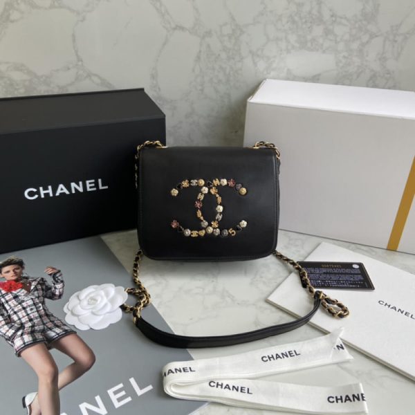 Chanel CC Studded Flap Bag Replica - Style A1181 - Image 7