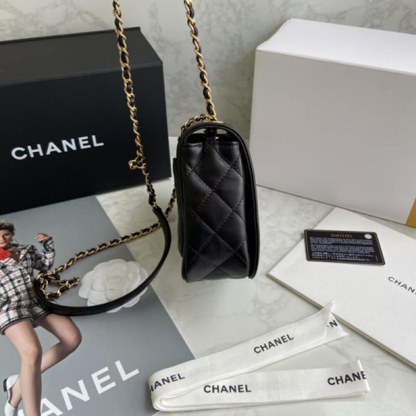 Chanel CC Studded Flap Bag Replica - Style A1181 - Image 9