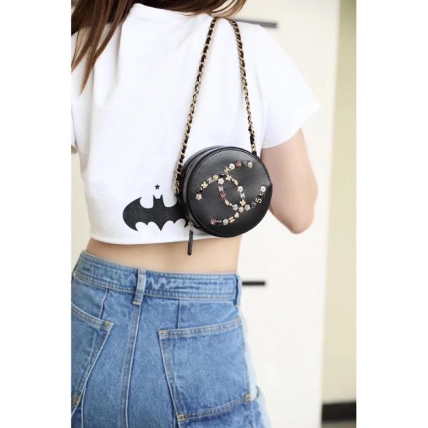 Chanel Studded CC Round Bag Replica – As1180 - Image 2