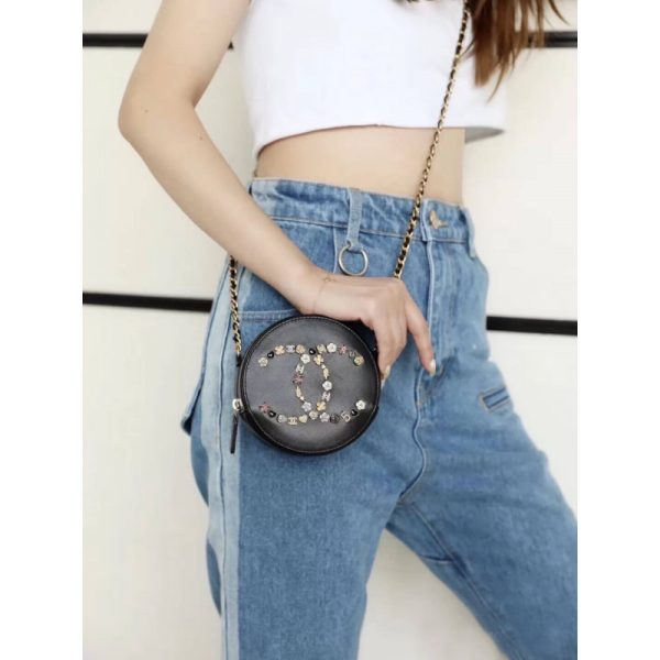 Chanel Studded CC Round Bag Replica – As1180 - Image 3