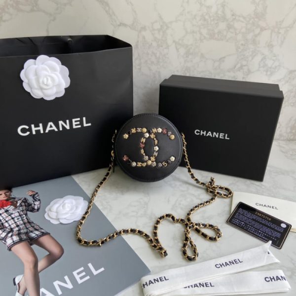 Chanel Studded CC Round Bag Replica – As1180 - Image 5