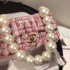 Best Replicas Bags - Chanel Replica Tweed Flap Bag with Pearl Handle – AS0593 Shop For Best Louis Vuitton LV Replica Bags With Cheap Price
