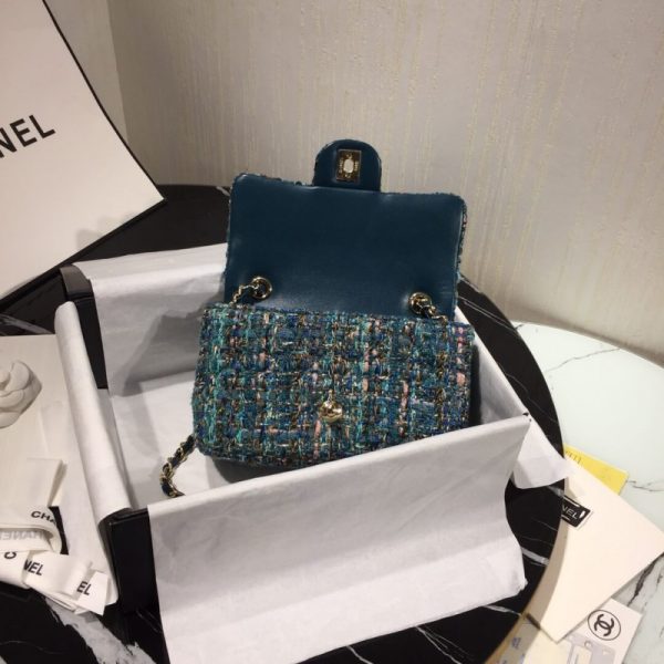 Chanel Tweed Mini Flap Bag Replica – A69900 - Image 8