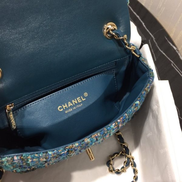 Chanel Tweed Mini Flap Bag Replica – A69900 - Image 9