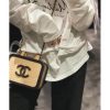 Best Replicas Bags - Chanel Vanity Case Replica: Beige & Black Beech Wood Design Shop For Best Louis Vuitton LV Replica Bags With Cheap Price