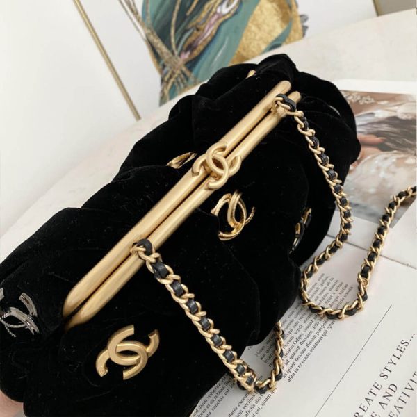 Chanel Velvet Clutch Replica - As2137 | Luxe Style - Image 6