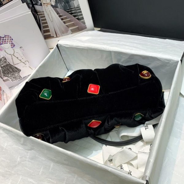 Replica Chanel Velvet Enamel Clutch As2137 - Image 7