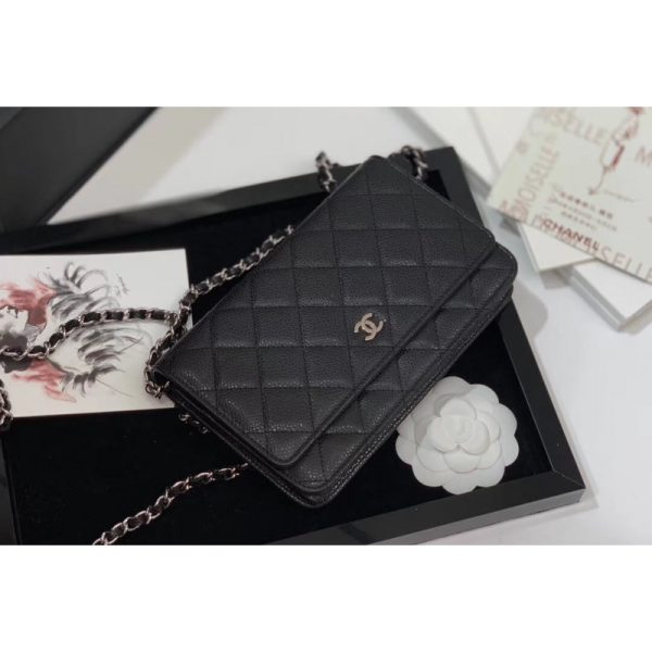 Chanel Replica Wallet On Chain - Caviar, Gold Hardware 528725 - Image 4