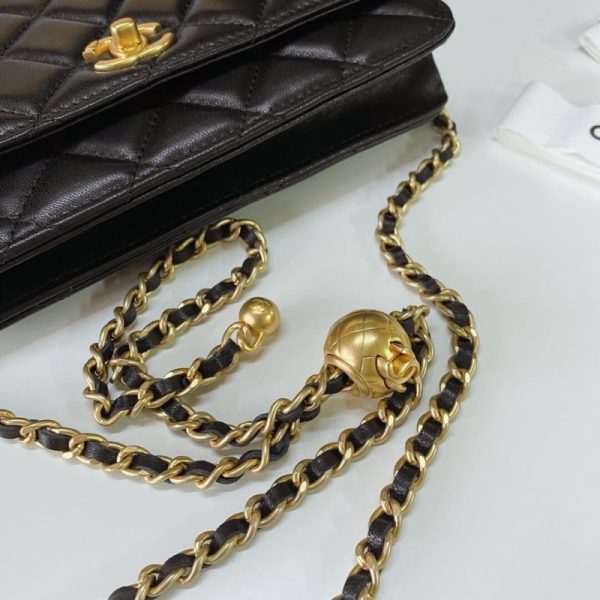 Chanel WOC Replica Lambskin AAA with CC Strap Detail - Image 3
