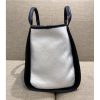 Best Replicas Bags - Chanel Replica Wool Felt Deauville Tote - Black & White Shop For Best Louis Vuitton LV Replica Bags With Cheap Price
