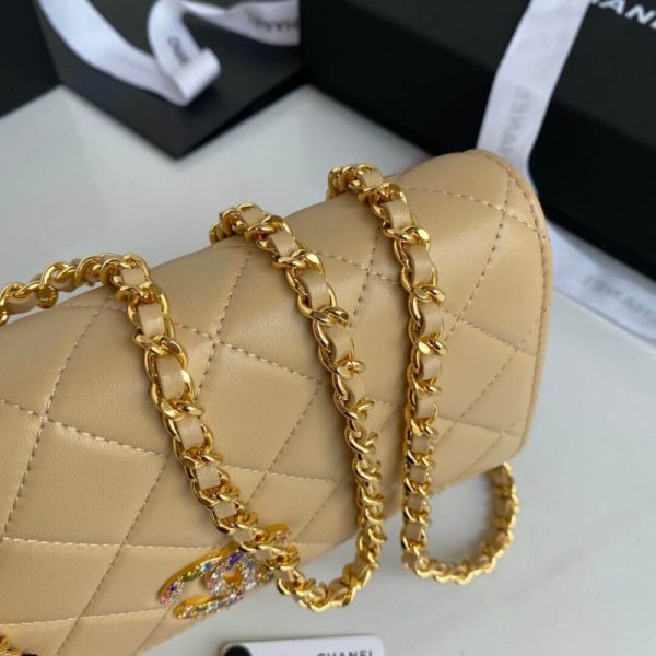 Chanel Zirconium CC Logo Wallet On Chain Replica Ap1943 - Image 6