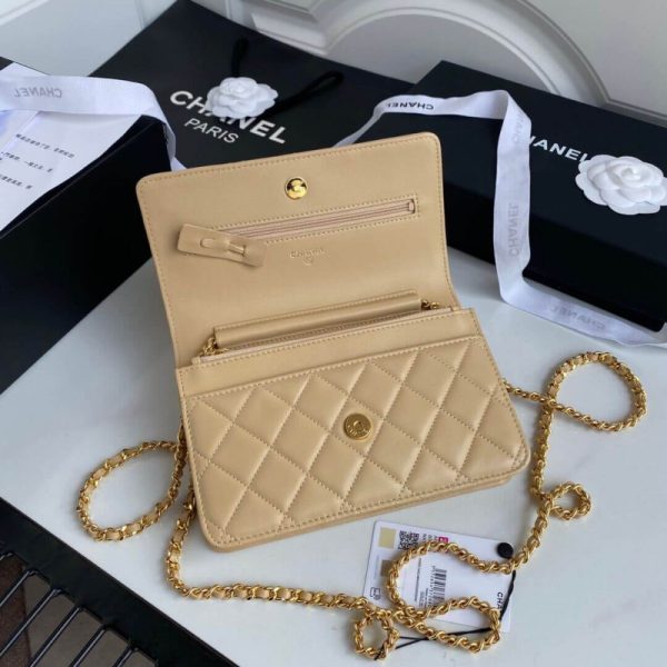 Chanel Zirconium CC Logo Wallet On Chain Replica Ap1943 - Image 7