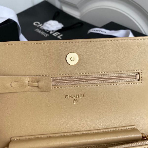 Chanel Zirconium CC Logo Wallet On Chain Replica Ap1943 - Image 9