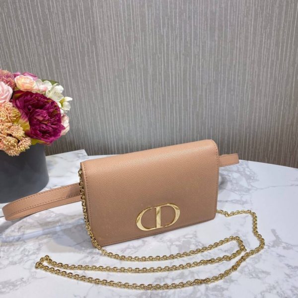 Replica Dior 30 Montaigne 2-in-1 Grained Calfskin Pouch S2086 - Image 2