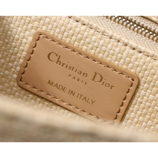 Replica Dior 30 Montaigne Raffia Bag | Natural Cannage M9203 - Image 11