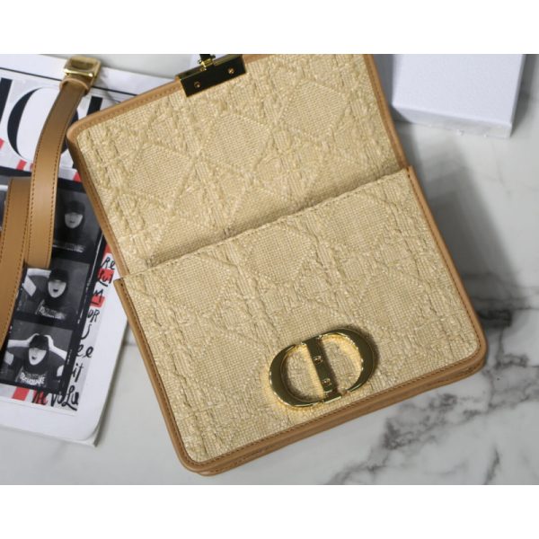 Replica Dior 30 Montaigne Raffia Bag | Natural Cannage M9203 - Image 9