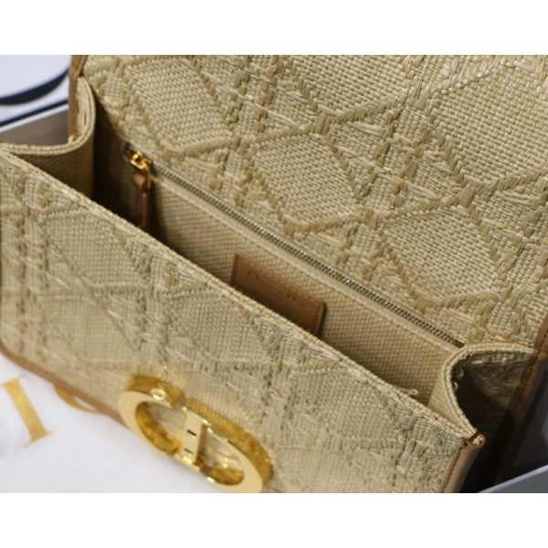 Replica Dior 30 Montaigne Raffia Bag | Natural Cannage M9203 - Image 10