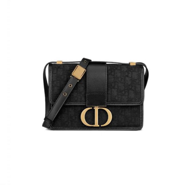 Christian Dior Oblique Jacquard 30 Montaigne Replica Bag