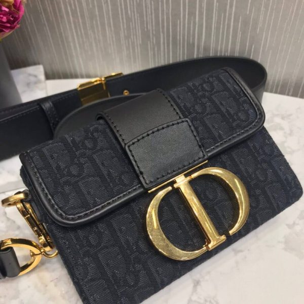 Replica Dior 30 Montaigne Oblique Jacquard Box Bag M9204 - Image 4