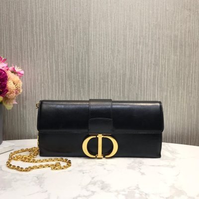 Replica Dior 30 Montaigne Calfskin Chain Clutch M9206