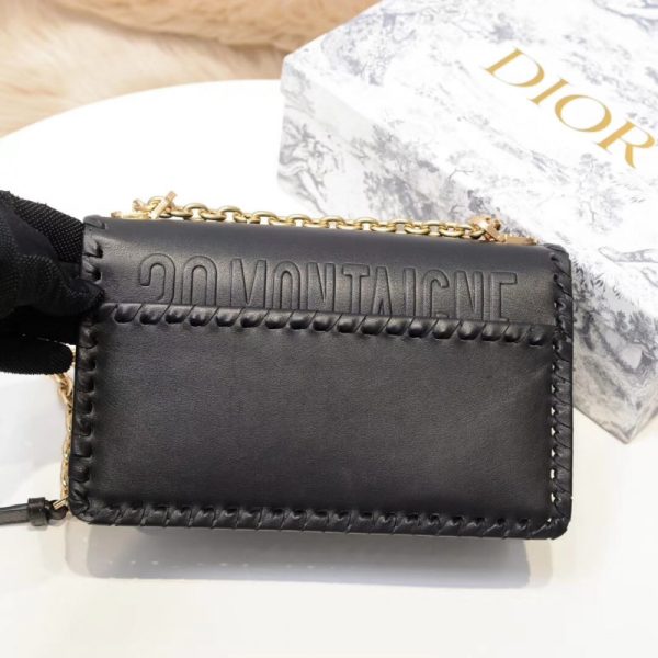 Replica Dior 30 Montaigne Calfskin Flap Chain Bag M9220 - Image 3