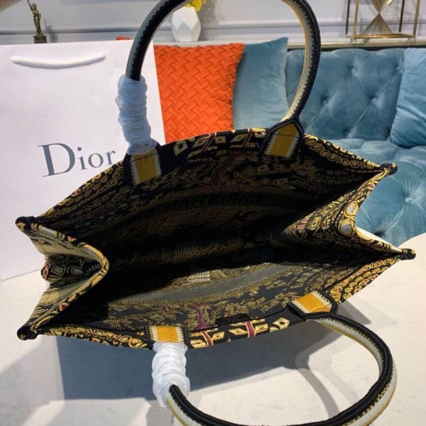 Christian Dior Monkey Embroidered Book Tote | Brown Replica - Image 7