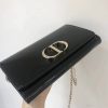 Best Replicas Bags - Christian Dior 30 Montaigne Patent Wallet on Chain - Black S2059 Shop For Best Louis Vuitton LV Replica Bags With Cheap Price
