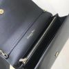 Best Replicas Bags - Christian Dior 30 Montaigne Patent Wallet on Chain - Black S2059 Shop For Best Louis Vuitton LV Replica Bags With Cheap Price