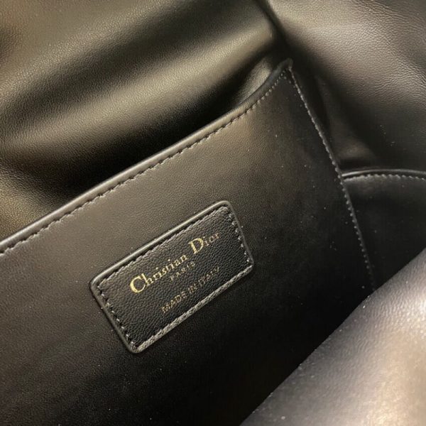 Dior Cannage Black Lambskin Small Backpack Replica M9221 - Image 13