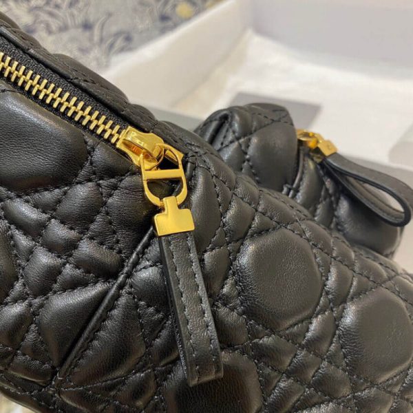 Dior Cannage Black Lambskin Small Backpack Replica M9221 - Image 8
