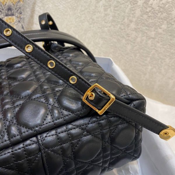 Dior Cannage Black Lambskin Small Backpack Replica M9221 - Image 10